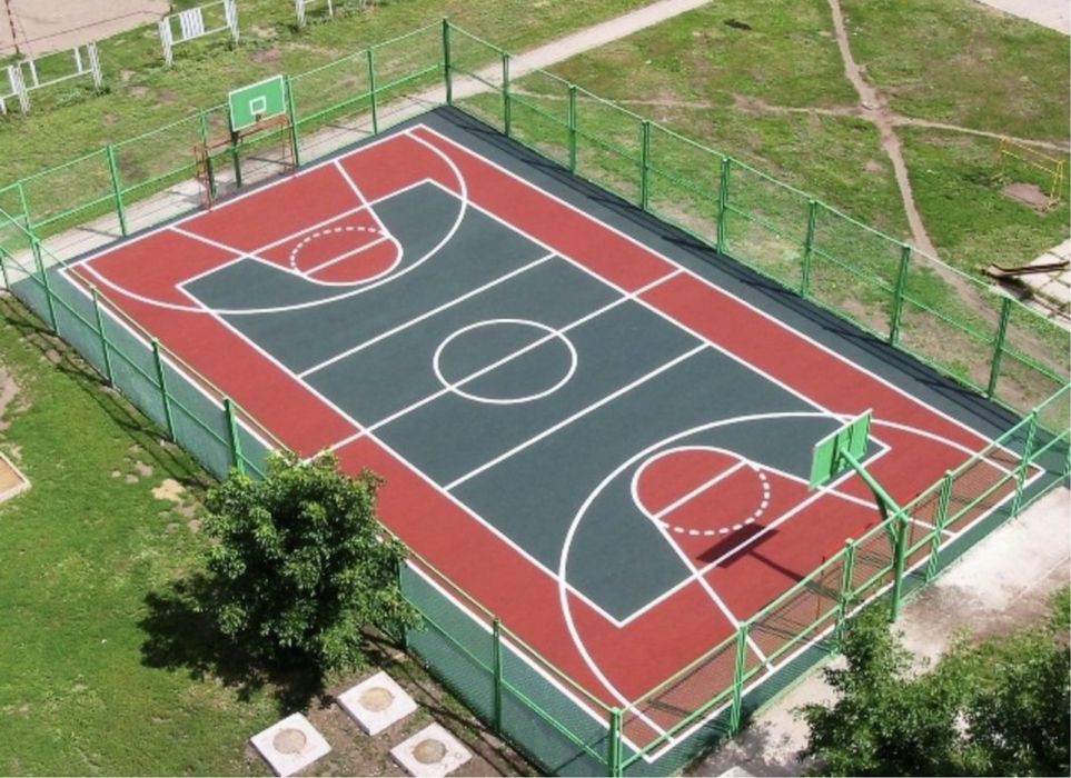 Резиновое покрытие для спорт площадок беговых дорожек дестких площадок