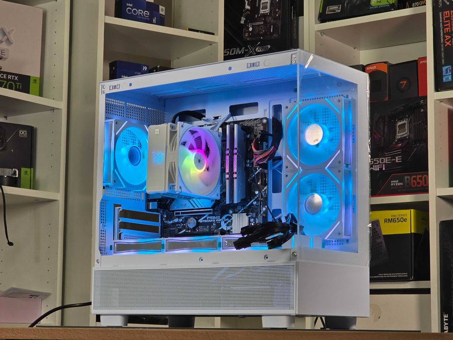 Pc Gaming i5 12400 b760 WIFI 16GB DDR4 3200 SSD 256GB Sursa 1500w 5060 5070 4070 5070 3090 9070xt