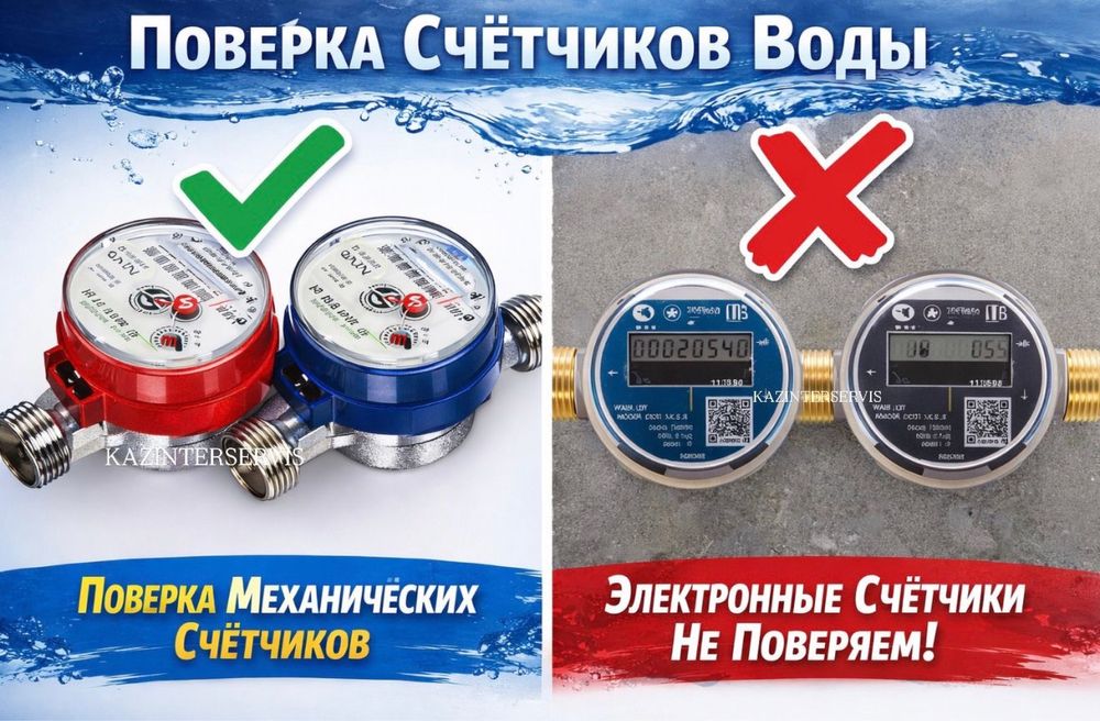 Поверка/проверка счетчиков воды!