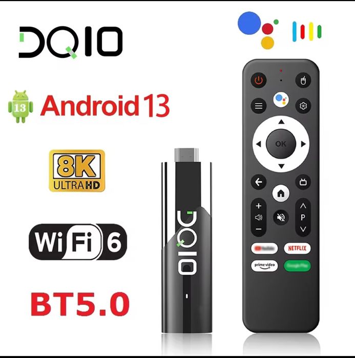 Smart Ip Tv Stick DQ 10 Android 13 configurat