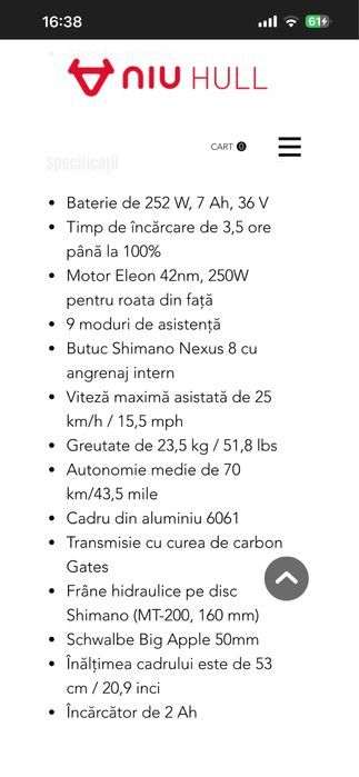 Bicicleta electrica MUTO MUTO