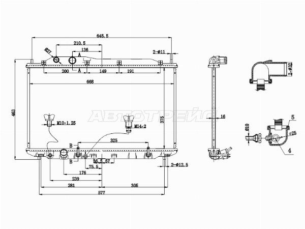 Радиатор Honda Civic