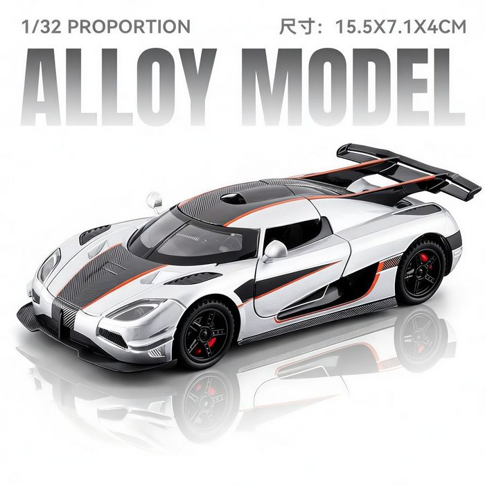 Koenigsegg Agera 1.32! Металлическая модель со светом и звуком
