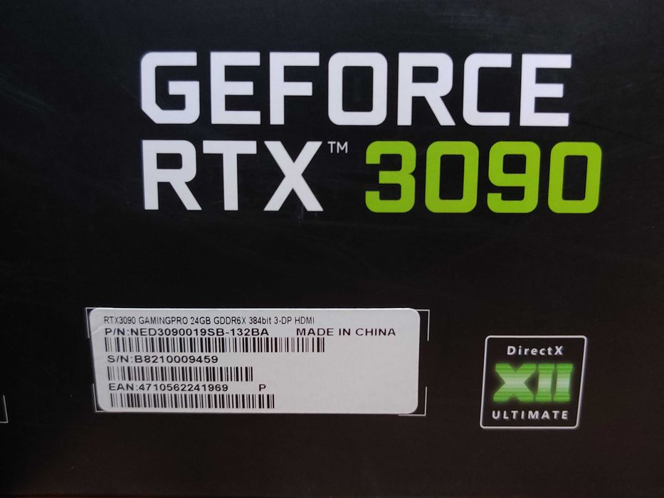 Видеокарта RTX 3090 24 Gb