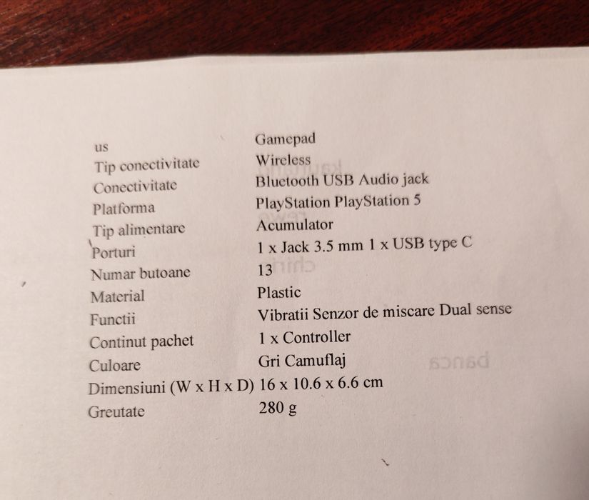Controller wireless PlayStation 5