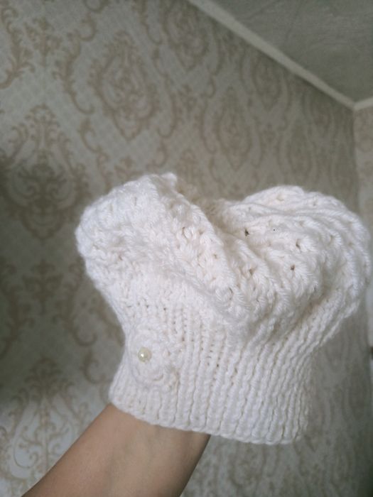 Вязаная шапка для девочек