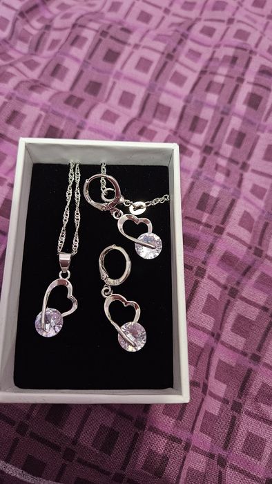 Намаление! Сребърна гривна и колие 925