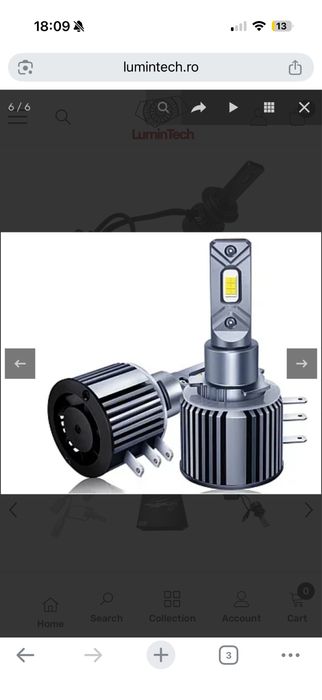 Set 2 Becuri LED Auto V68 H7, Canbus - 180W, 16.000LM, 6000K