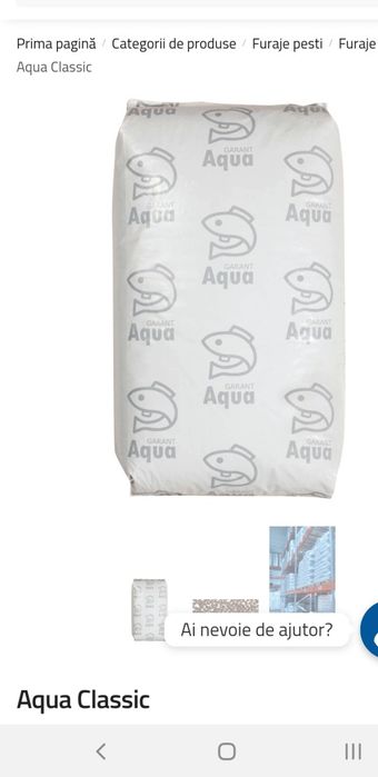 Furaj crap sturion crap  ten fitofag