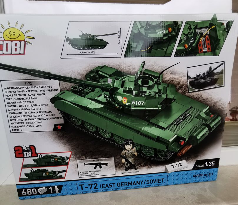 ЛЕГО танк за зглобяване- Конструктор Cobi T-72 East Germany - Soviet,