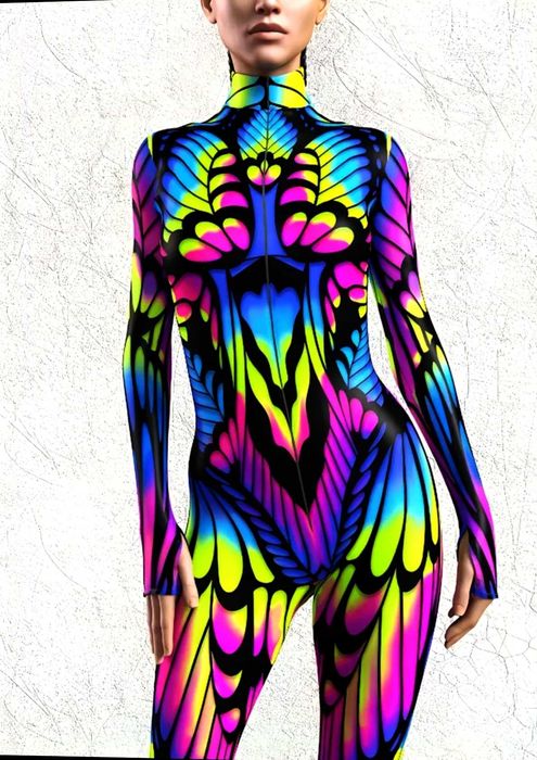 Costum Halloween fantezie colorat