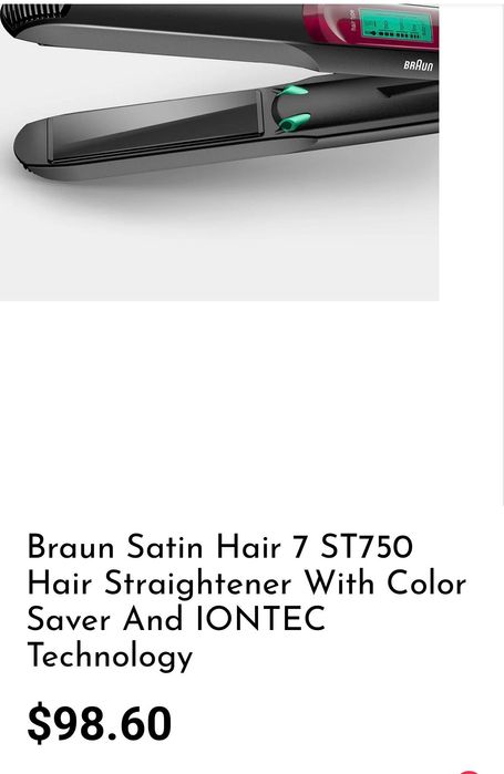 Утюжок для выпрямления волос Braun