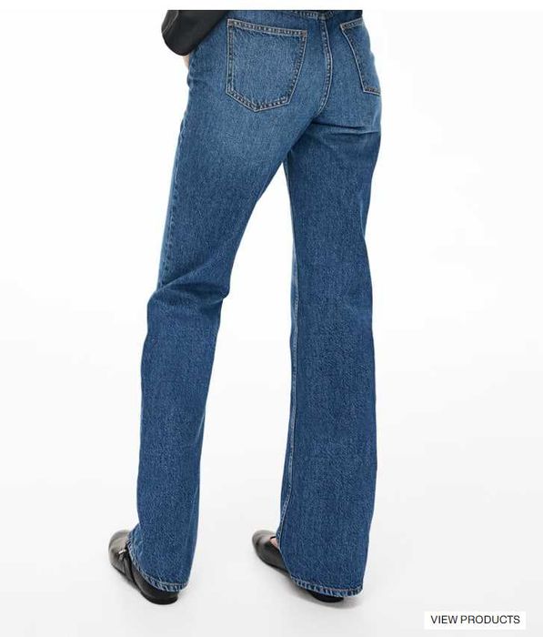 Джинсы женские H&M с цепочками на поясе