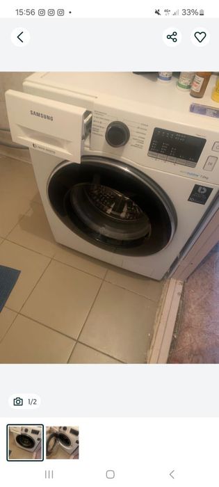 Стиральная машинка рабочая , без дефектов