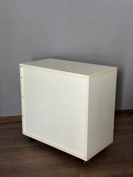 rollbox casetiera dulap cu roti mobil birou alb 4 sertare metalice dimensiune 34x60x60cm pretul este cu tva inclus