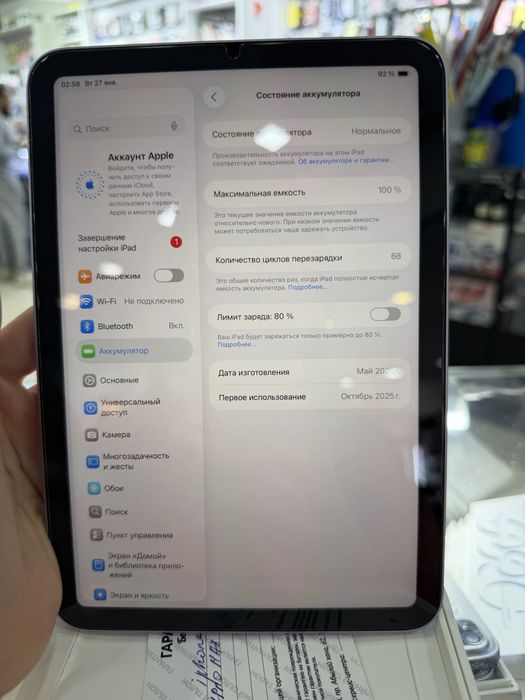 iPad mini 7 128GB 100%
