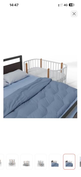 Продам кроватку с бортиками и два матраца