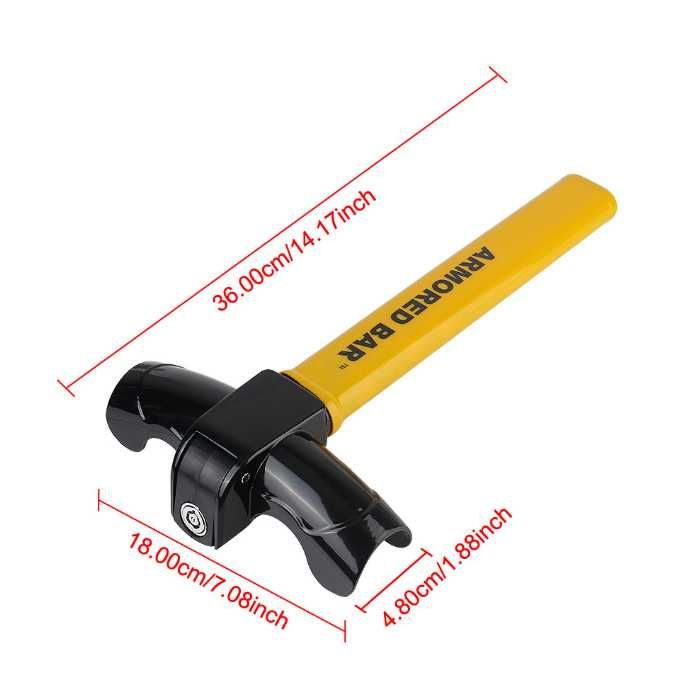 Бастун за волан PA1201 – Механична защита против кражба, универсален