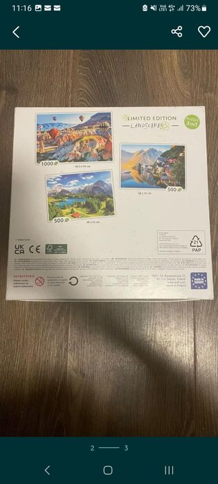 Doua cutii cu puzzle