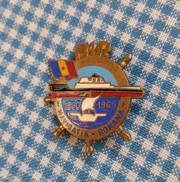 Insigna veche Romaneasca Navala,Navigația Romana 1890-1965 de colectie