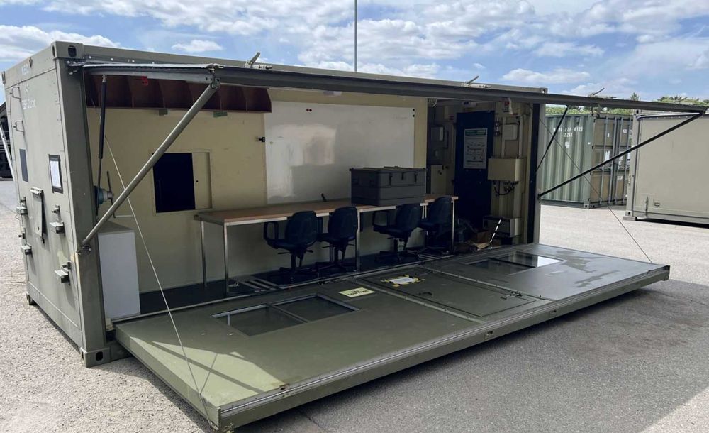 Container modular militar tip locuinta, birou, etc. (greutate 5 T)