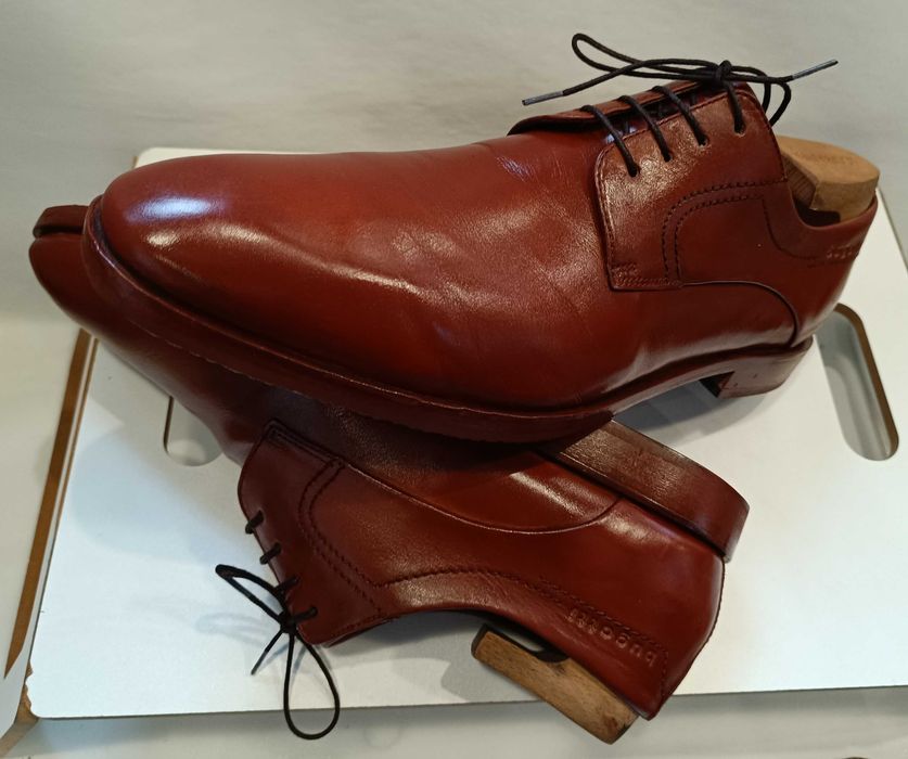 Pantofi derby 45 45.5 premium Bugatti piele naturala moale