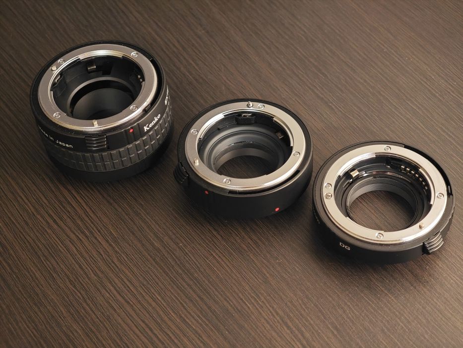 Макро пръстени Kenko за Nikon с предаване на бленда и AF