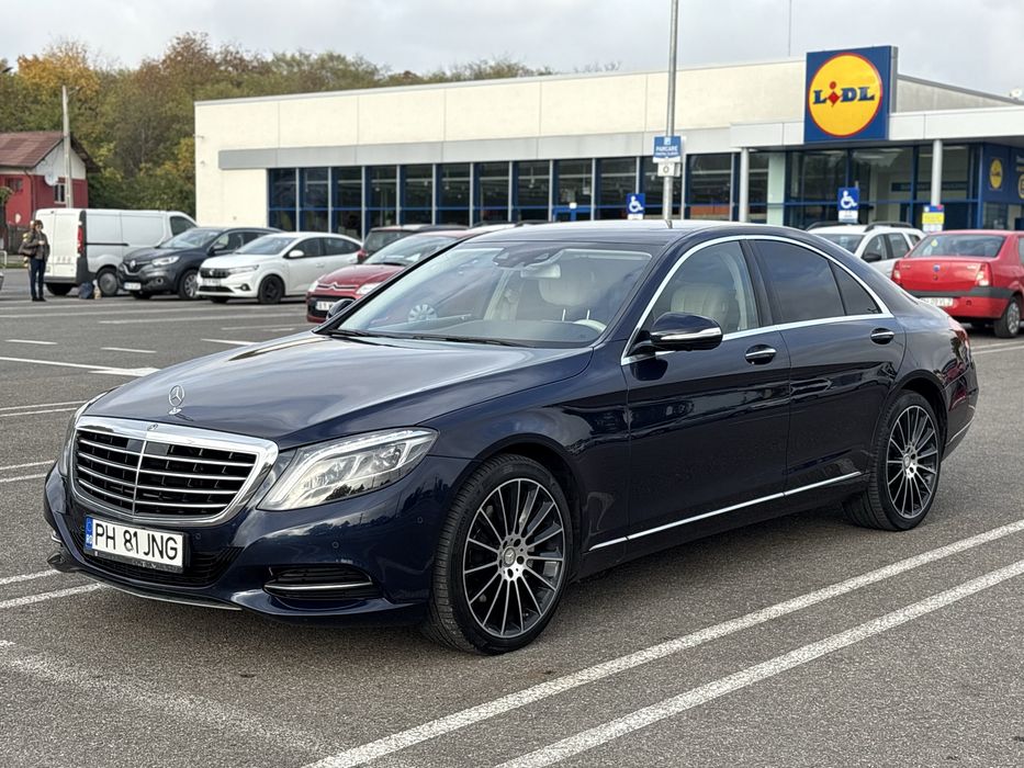 Mercedes S350 S-class ILS 2015 4MATIC piele crem, inmatriculat