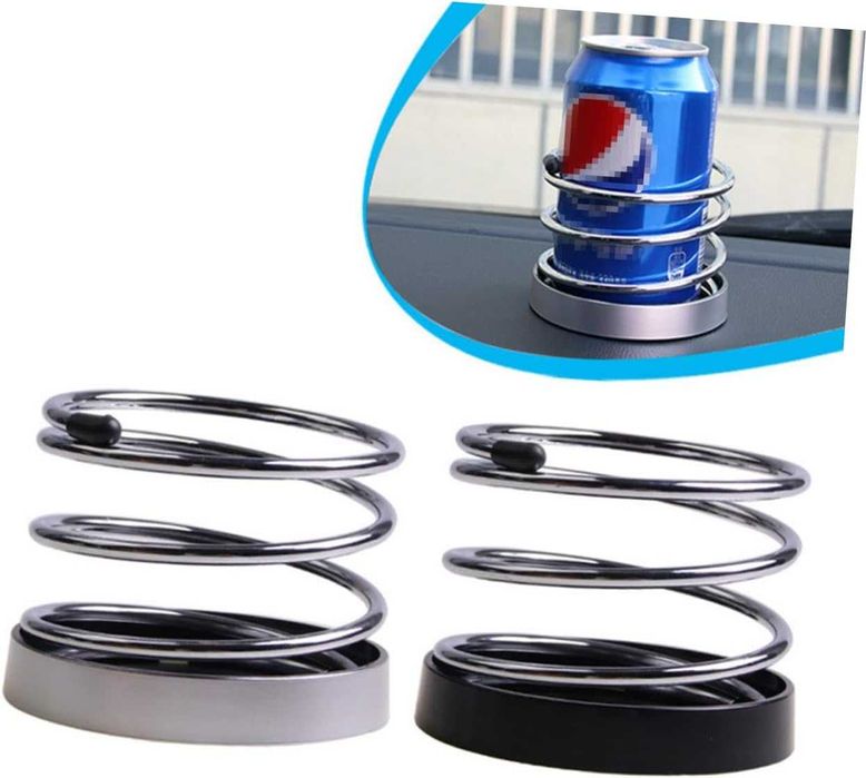 Универсална поставка за чаша за кола, тип спирала - 4 цвята.