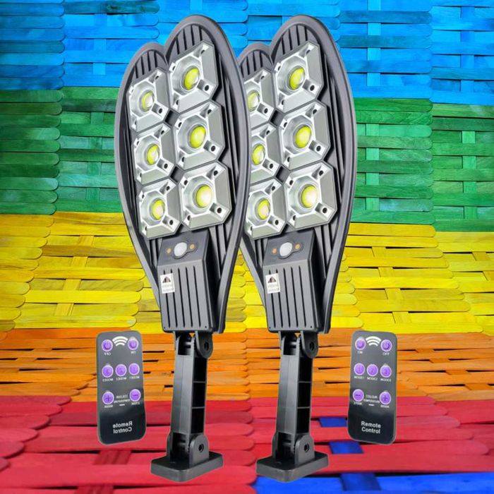 2бр Двойна Соларна Лампа