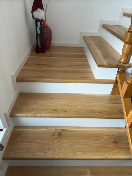 Scări din stejar / scara lemn masiv / scări pe comanda