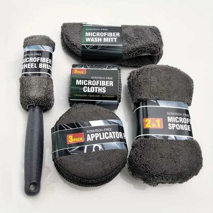 Премиум комплект за миене, почистване и детайлинг на автомобил -9части