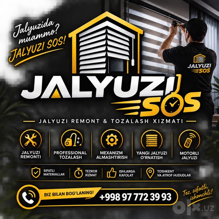 Jalyuzi yuvish,remont
