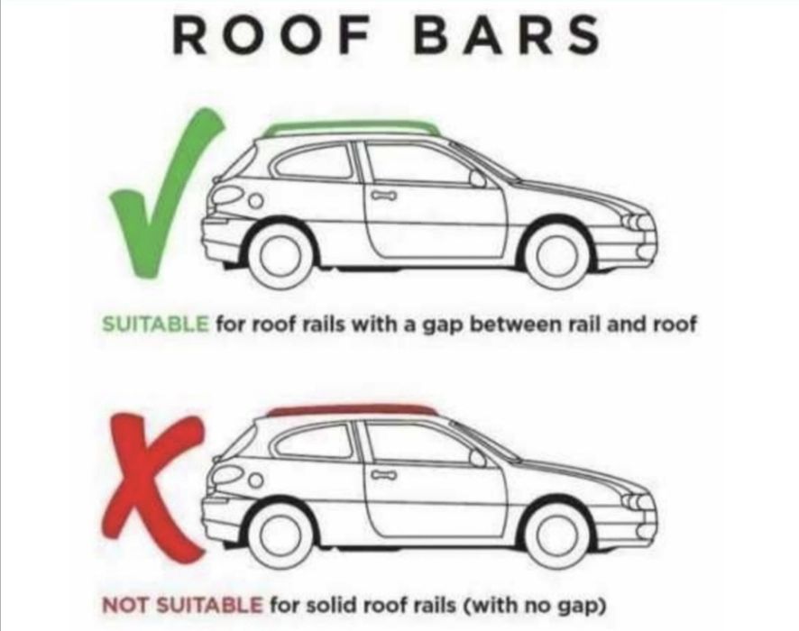 Напречни Греди за таван 135см. Универсален Багажник за таван  LUX
