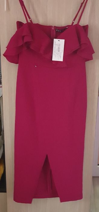 Rochie de seara/ ocazie poema magenta/fuchsia marimea S(36)