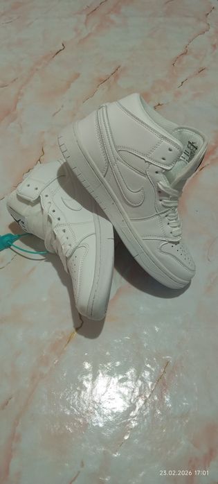 Кеды Air Jordan Nike.Экокожа,Флис.