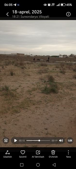 4 sotix bo'sh yer sotiladi