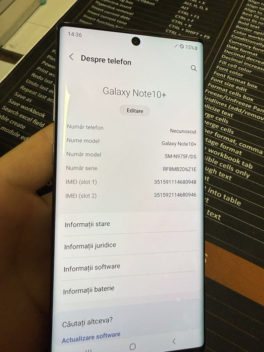Samsung Galaxy Note 10 Plus 256GB 12GB RAM perfect funcțional