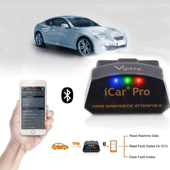 Vgate iCar Pro Bluetooth 4.0 OBD2 Скенер за Диагностика (iOS Android)