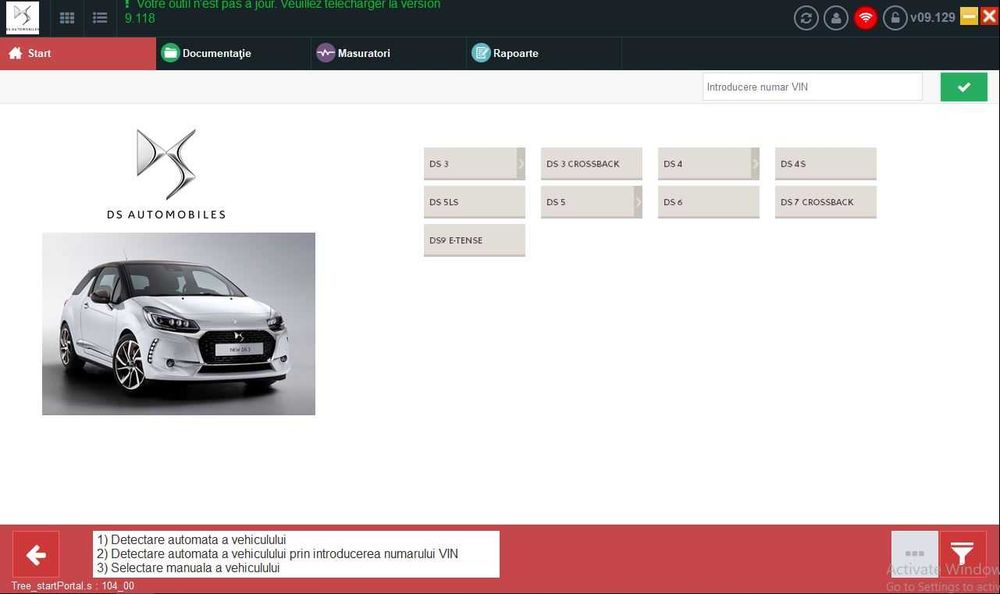 Tester auto dedicat Peugeot Citroen DS LEXIA DIAGBOX in Lb. Romana