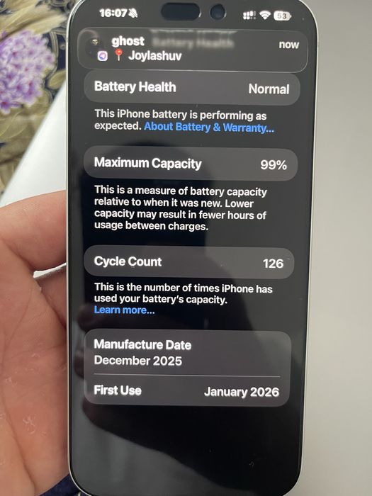 Iphone 17 pro max silver 256