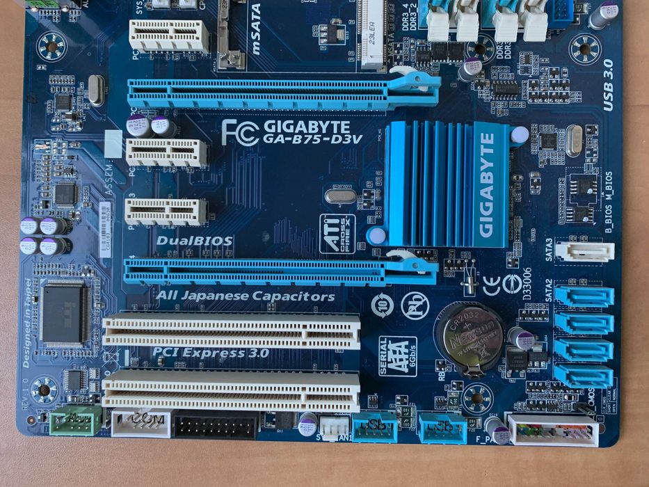 Комплект 1155+DDR3 / Gigabyte B75 + i5-3470 + 8GB RAM