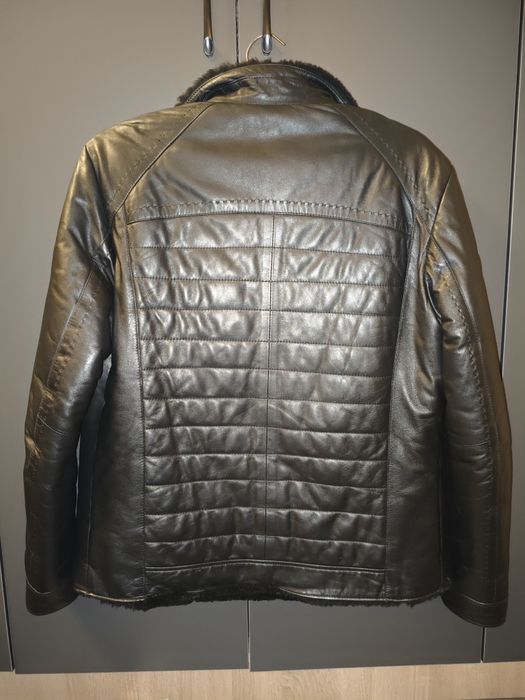 Мужская кожаная дубленка