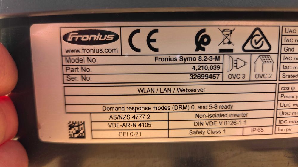 Invertor Fronius 8.2KW