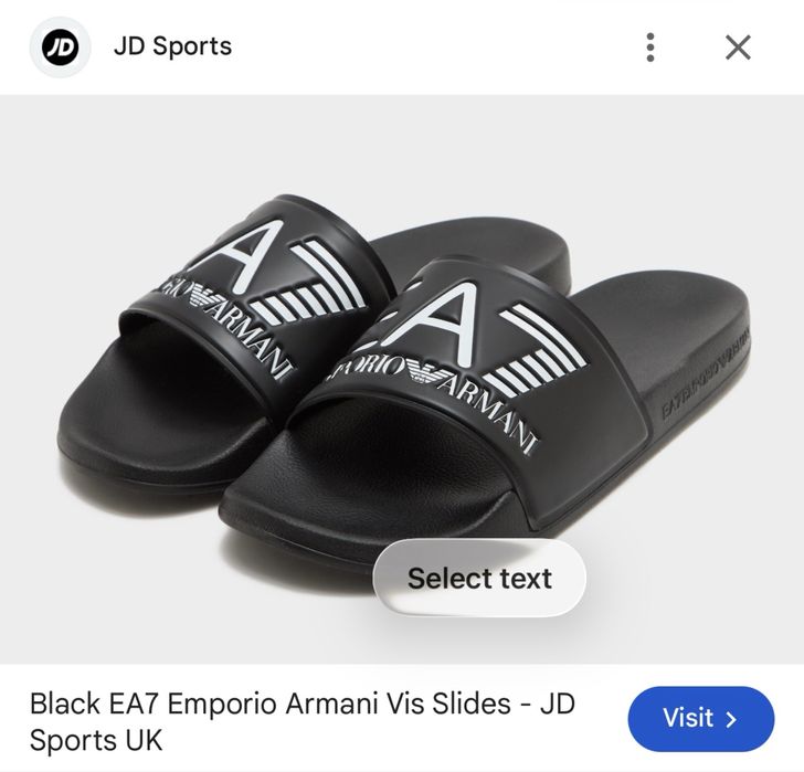 Чехли Emporio Armani в черен цвят,38ми размер
