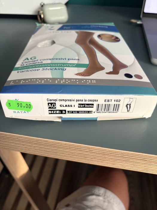 Ciorapi compresivi pana la coapsa . Medicali
