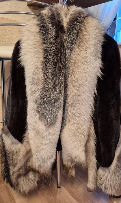 Полушубок норка,лиса  AVANTI