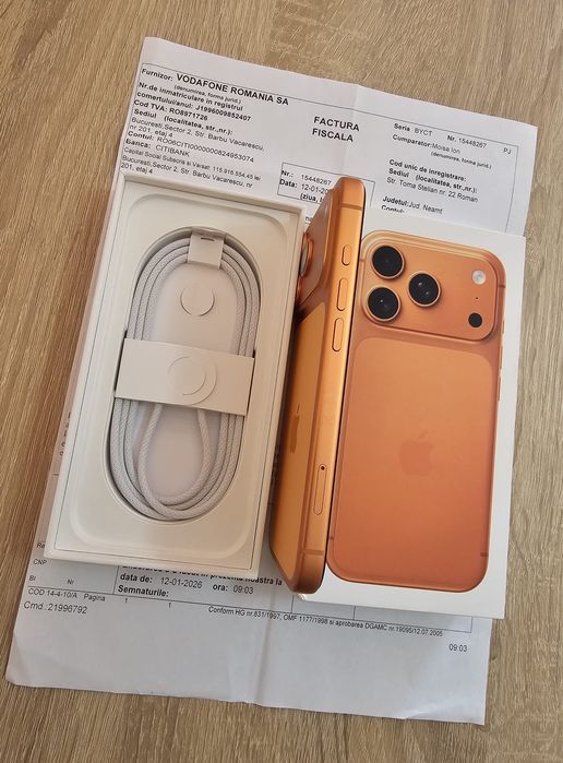 iPhone 17 Pro factura garanție 2028