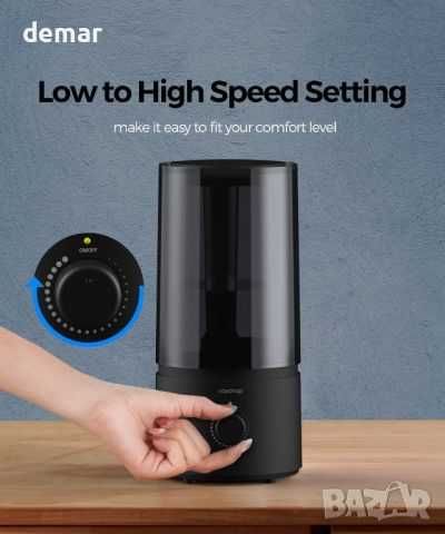 raydrop овлажнител за спалня, за бебета, 1,70 л тих ултразвуков