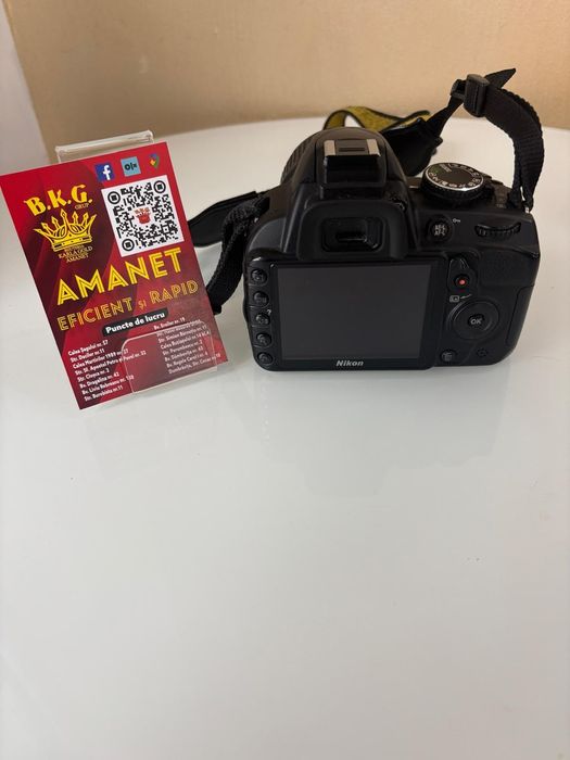 Nikon D3100 + obiectiv 18-55mm Amanet BKG